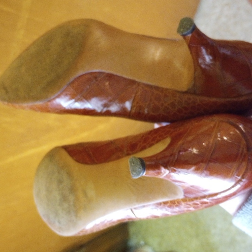 Troylings Cosmo Last Brown Leather Vintage Heels, Size 8, Seymour Troy - Picture 7 of 7